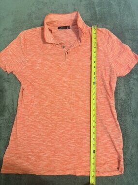 Marc Anthony Polo Mens L Coral Heather Short Sleeve